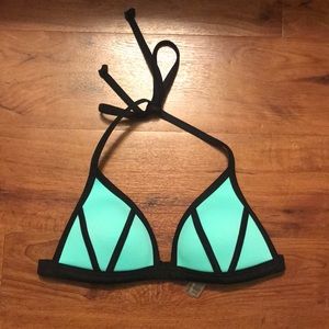 Pink by VS seafoam triangle bikini top